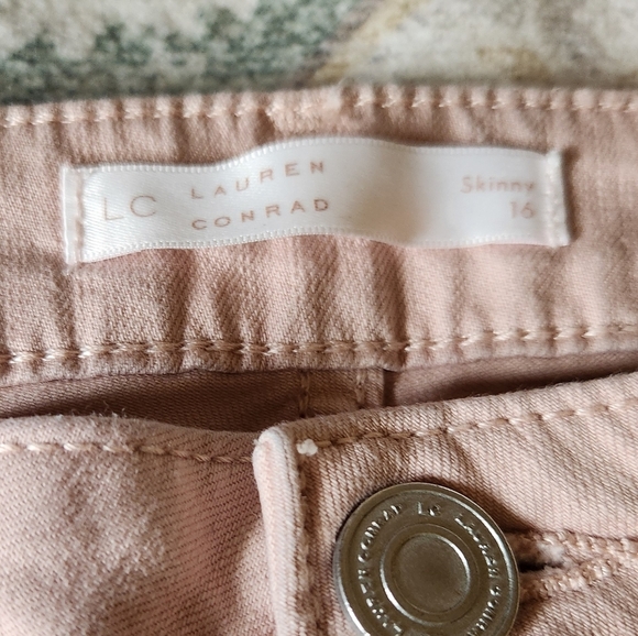 LC Lauren Conrad Women's Skinny Jeans - Light Pink - Picture 5 of 5